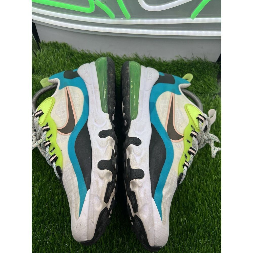 Nike Air Max 270 React Youth Oracle Aqua Green CJ4060-300 Size 6Y Women's 7.5 - Picture 6 of 8